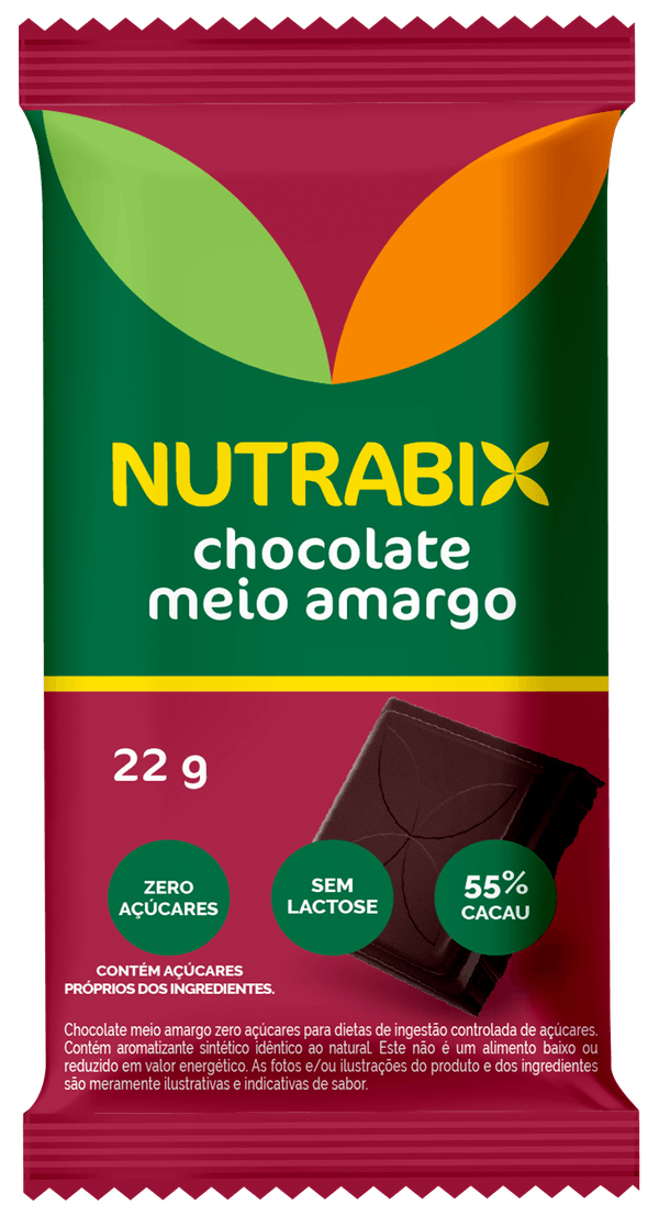 Chocolate Nutrabix Meio Amargo 22g